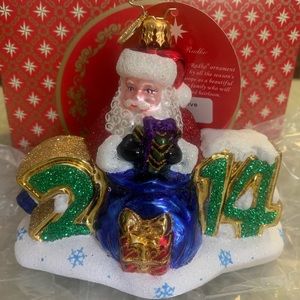 Christopher Radko “A Year to give” ornament
